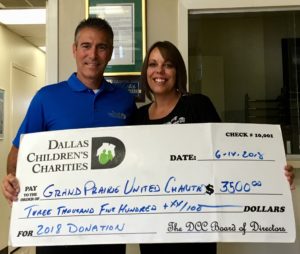 Dallas Margarita Society Donation to Grand Prairie United Charities