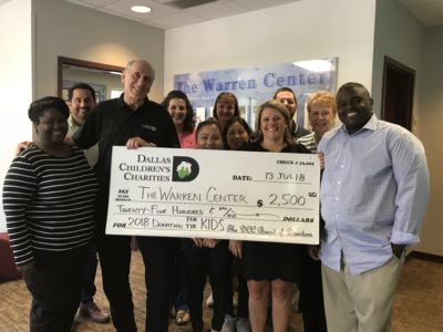 Dallas Margarita Society Donation to The Warren Center