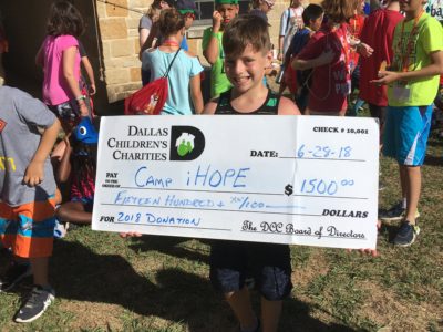 Dallas Margarita Society Grant Delivery to Camp iHope