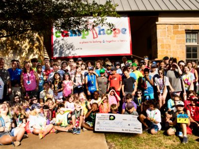 Dallas Margarita Society Grant Delivery to Camp iHope