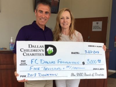Dallas Margarita Society Grant Delivery to the FC Dallas Foundation