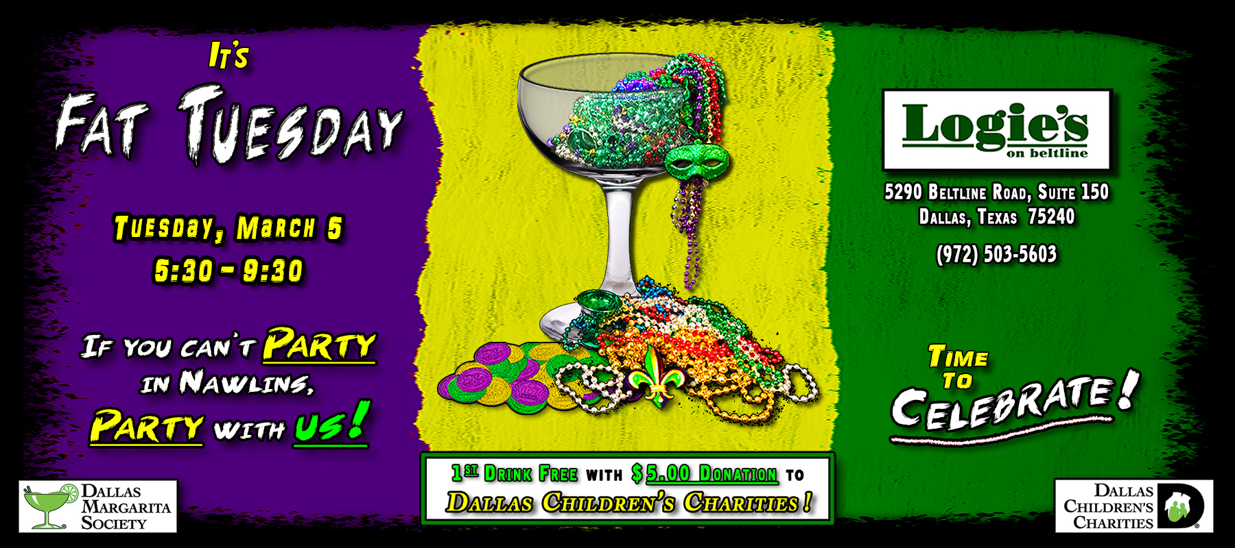 Dallas Margarita Society 2019 Fat Tuesday Dallas Margarita Society 2019 Fat Tuesday