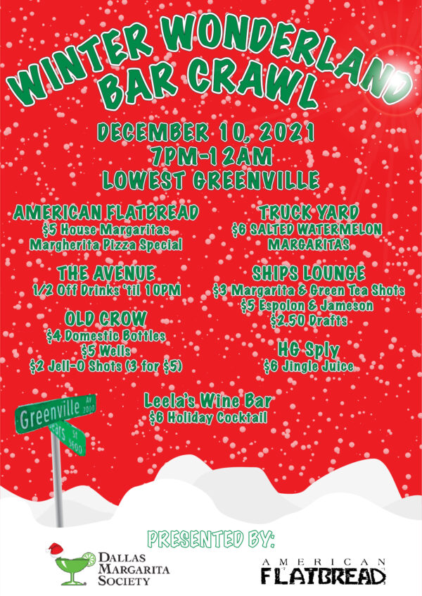 Dallas Margarita Society Dallas Margarita Society Winter Wonderland Bar