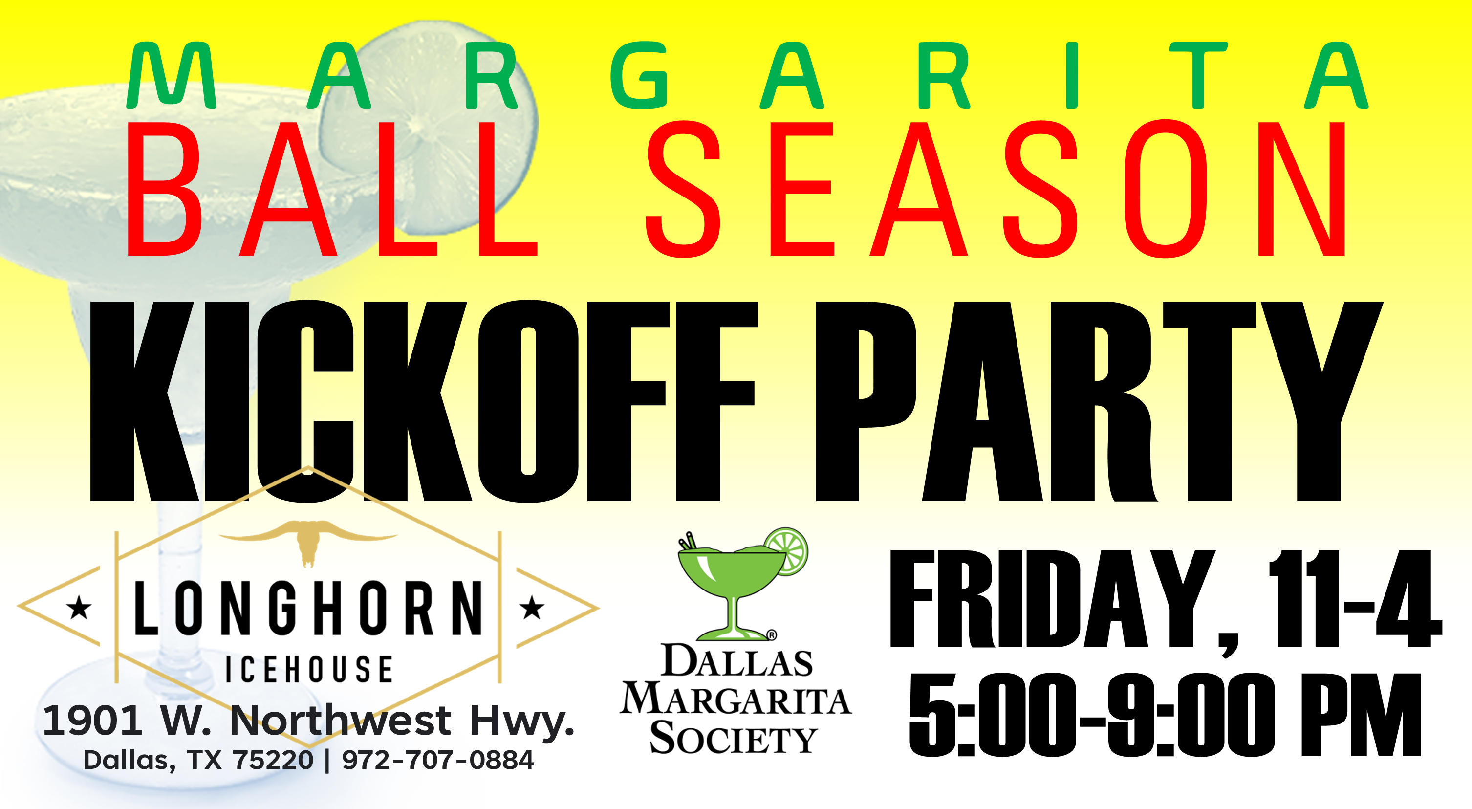 Dallas Margarita Society Margarita Ball Season Kickoff Party Dallas