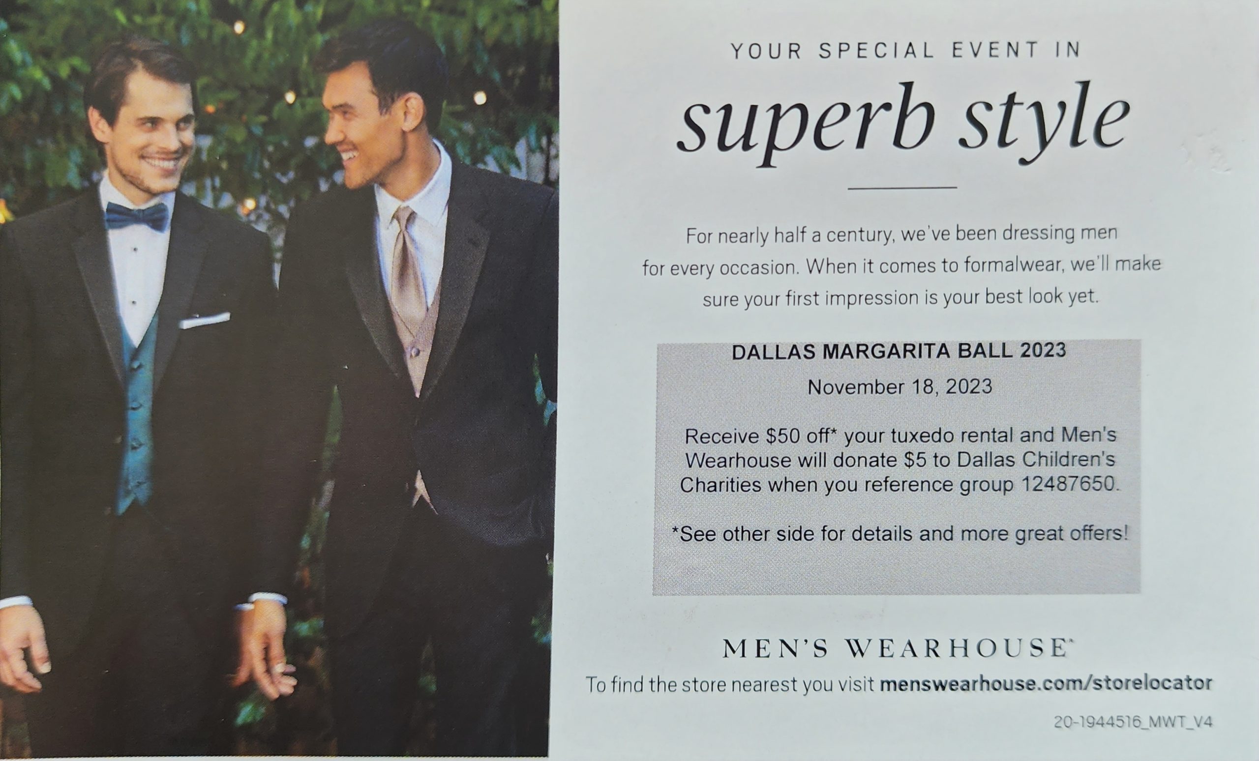 Mens Wearhouse Coupon 2023-Front